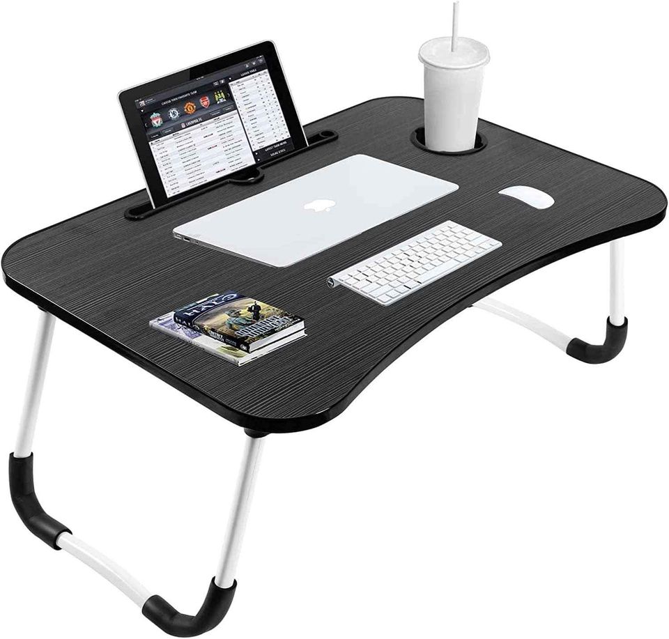 Folding Laptop Table Stand Bed Computer Desk