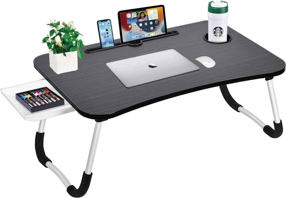 Folding Laptop Table Stand Bed Computer Desk