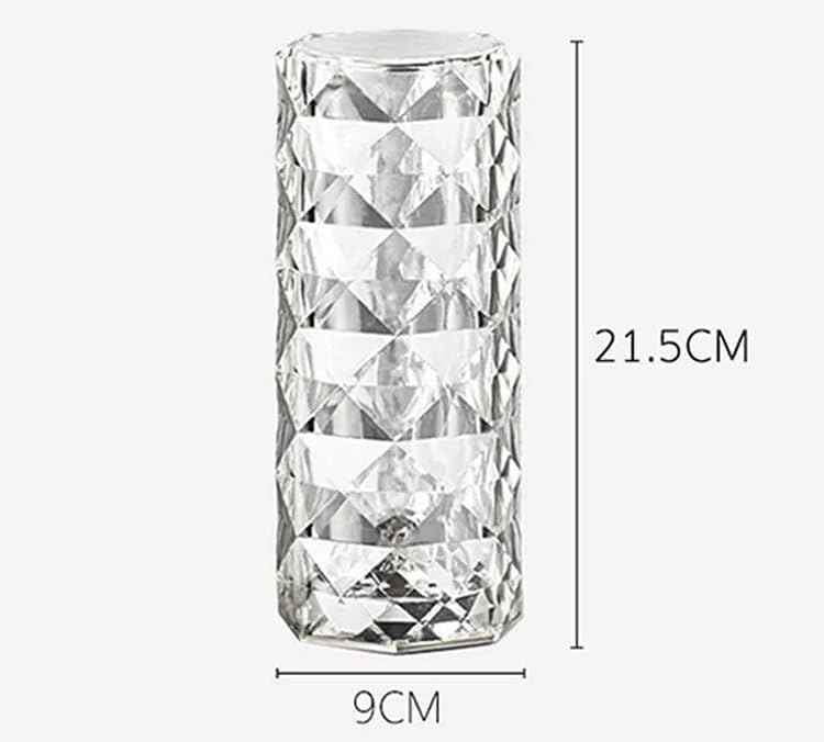 Crystal Diamond Table Lamp 16 Color Changing RGB Touch Control Bedside Lamp USB.