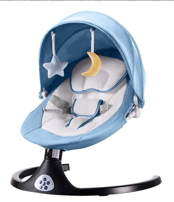 Bluetooth Electric Rocker Baby Swing Bouncer Seat Chair w/Music