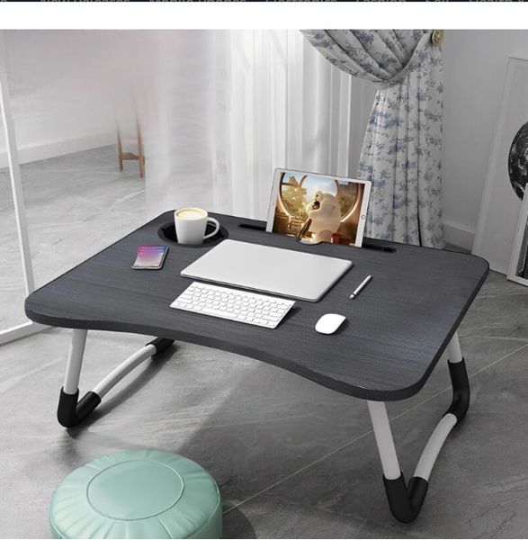 Folding Laptop Table Stand Bed Computer Desk