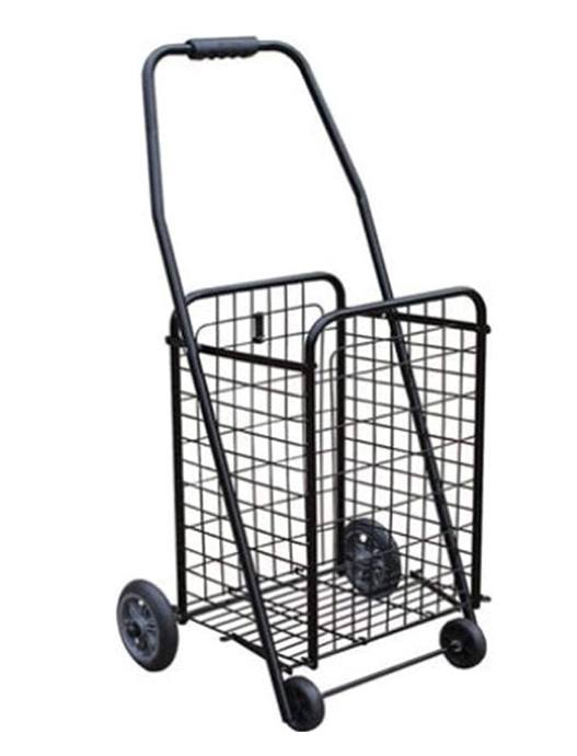 Black Heavy Duty Portable Folding Shopping Utility Cart Trolley