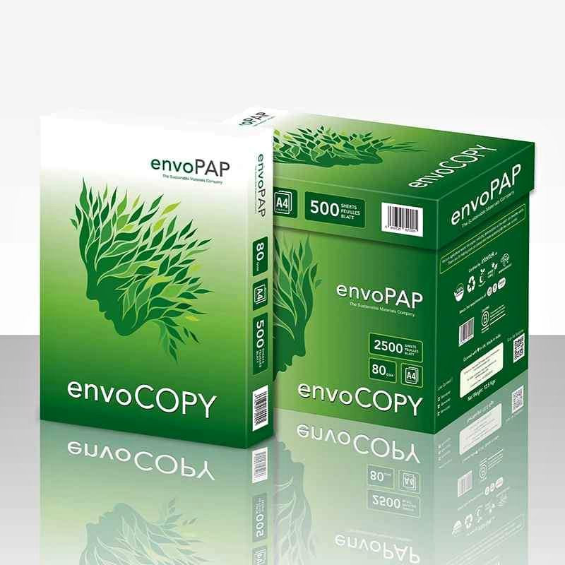 Envo COPY A4, Photocopy Paper 80 gsm, 500 Sheets, Pack Of 5 - White