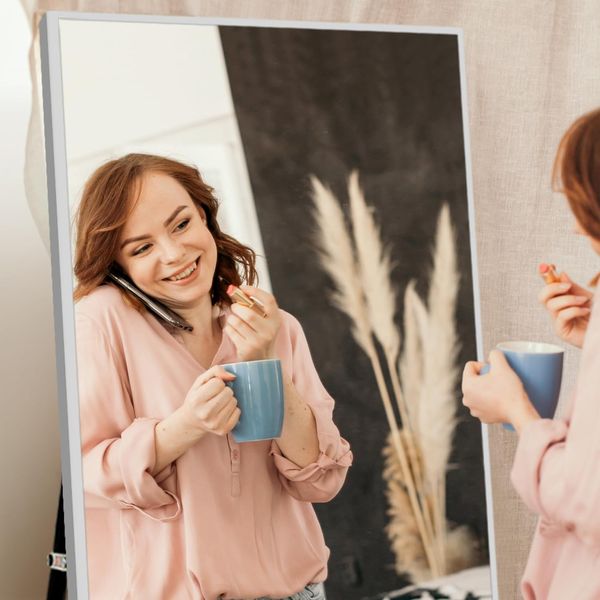 Full Length Mirror Standing Hanging or Leaning Against Wall