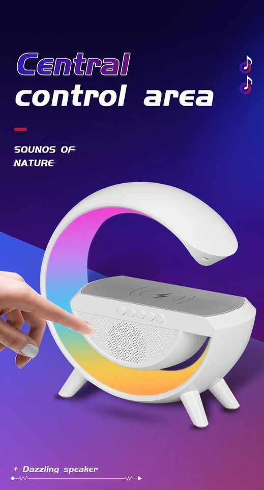 RGB Atmosphere Lamp, Color Changing Mood Light with Wireless Charger